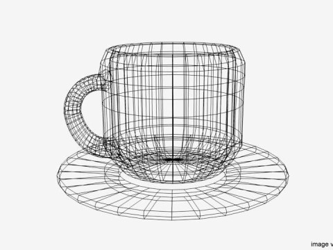 Dishware - Tea Cup Modello 3D