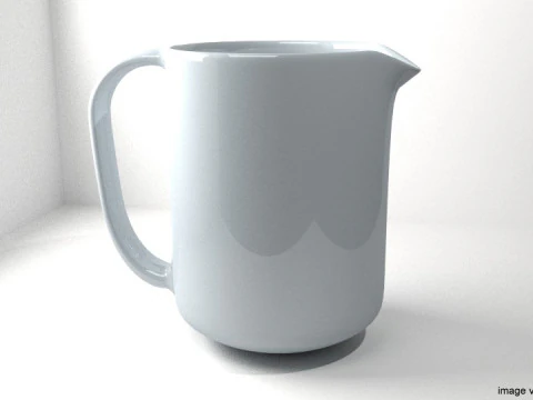 식기 - 주전자 3D 모델