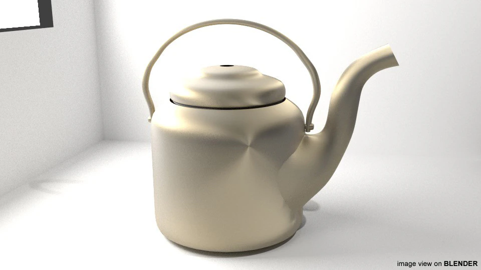 Kitchenware - Kettle 3D Model .c4d .max .obj .3ds .fbx .stl .blend 