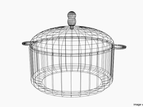 Kitchenware - Steamer 3D 模型