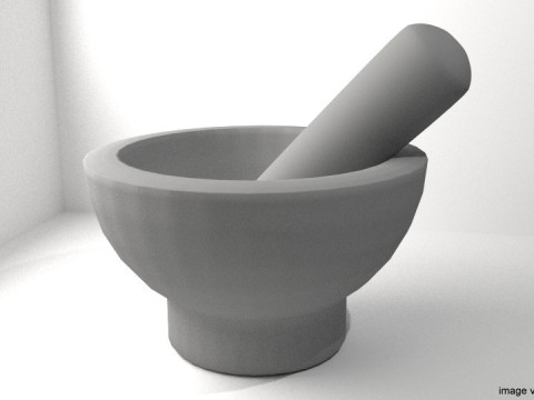 Kitchenware - Stone Mortar 3Dモデル