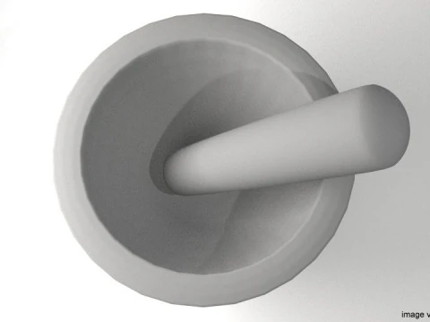 Kitchenware - Stone Mortar 3D Model