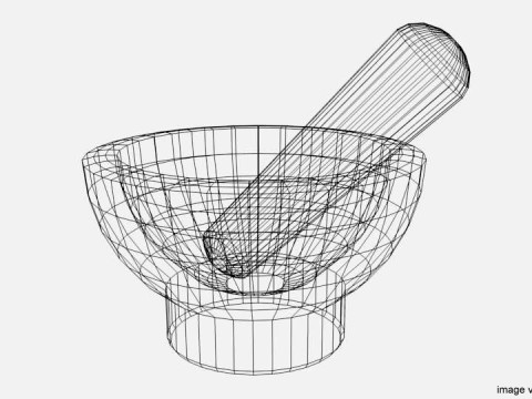 Kitchenware - Stone Mortar Modelo 3D