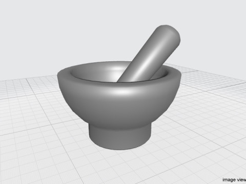 Kitchenware - Stone Mortar Modelo 3D
