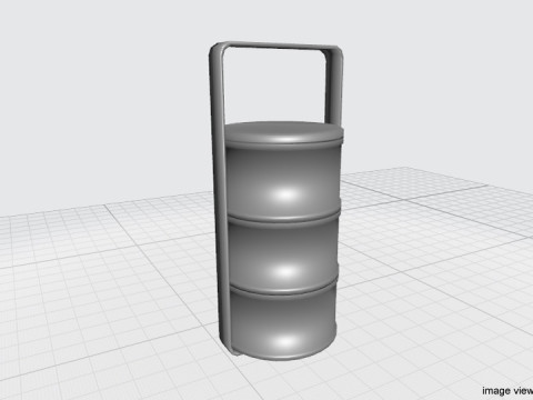 Kitchenware - Tiffin Carrier 3D Model
