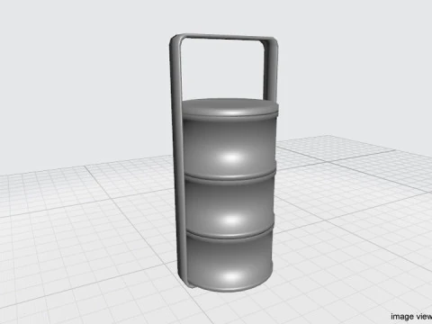 Kitchenware - Tiffin Carrier 3D Model