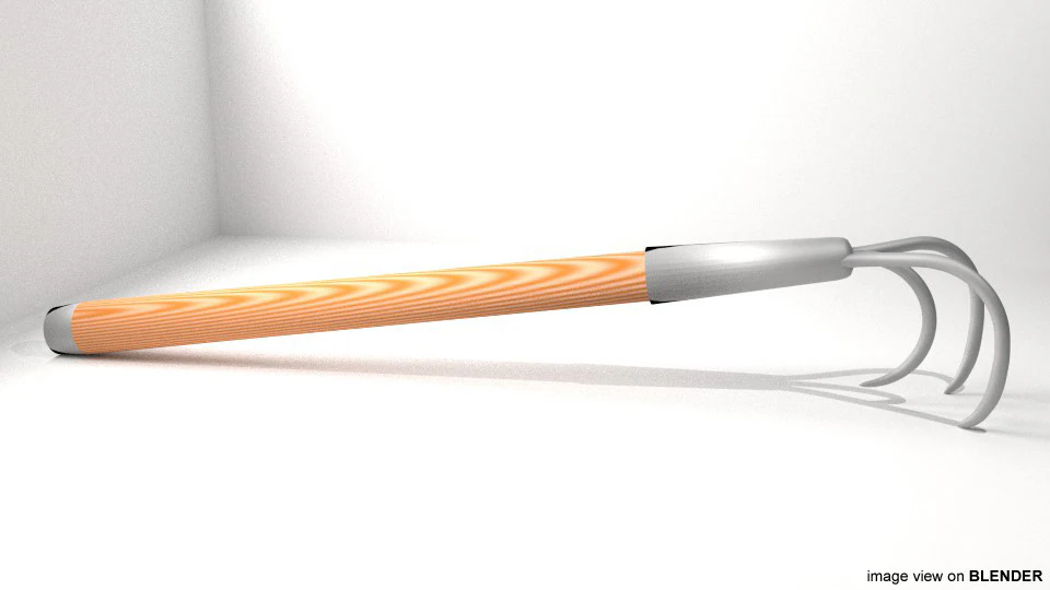 Farm Tool - Hook 3D Model .c4d .max .obj .3ds .fbx .stl .blend 