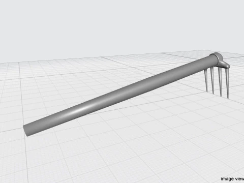 Farm Tool - Pitchfork 3D Model