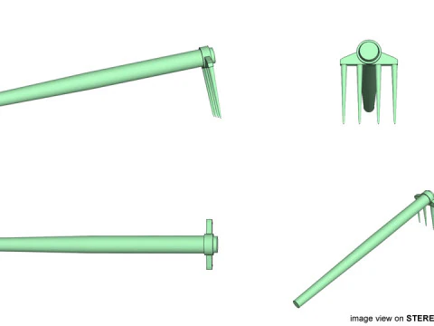 Farm Tool - Pitchfork 3D Model