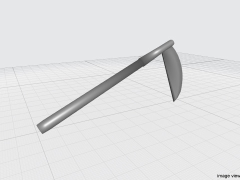 Farm Tool - Scythe 3D Model