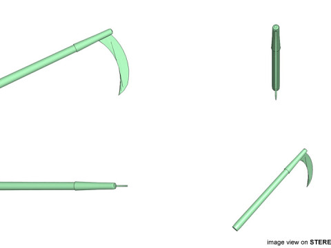 Farm Tool - Scythe 3D Model