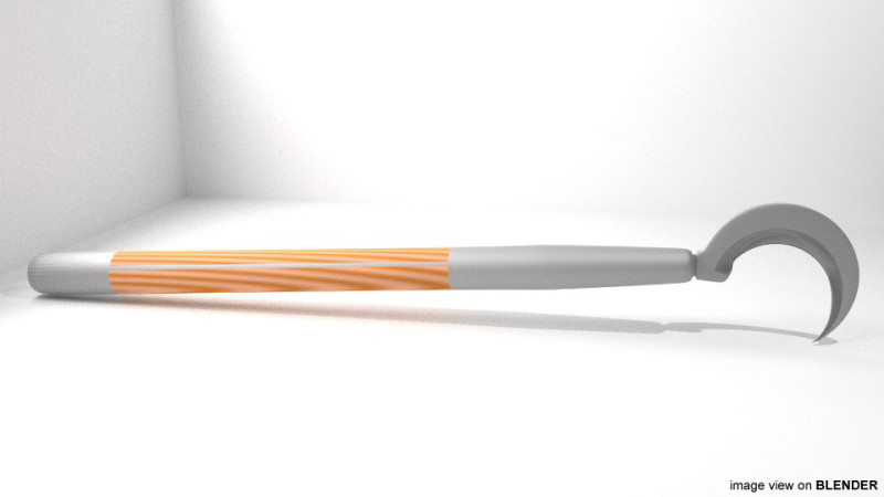 Farm Tool - Sickle Model 3D .c4d .max .obj .3ds .fbx .stl .blend 