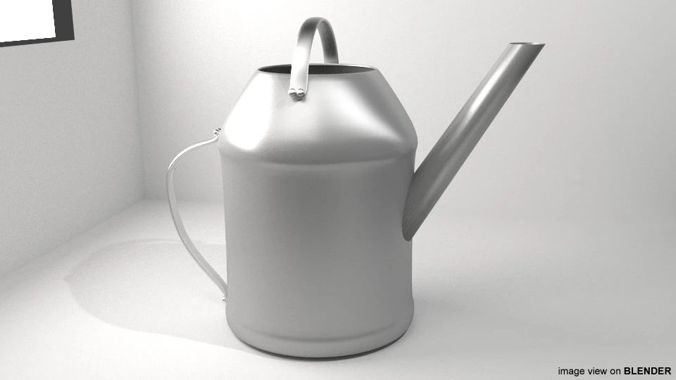Farm Tool - Watering Can 3D Model .c4d .max .obj .3ds .fbx .stl .blend 