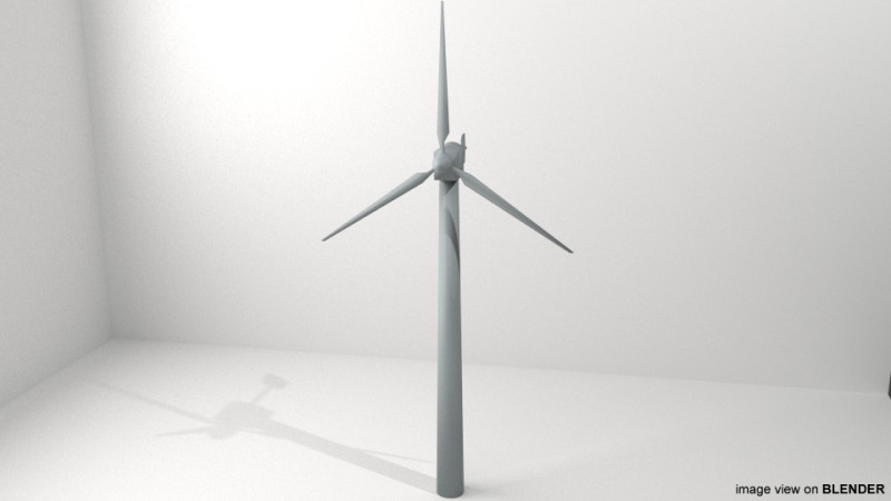 Windmill - Type 1 3D-Modell .c4d .max .obj .3ds .fbx .stl .blend 