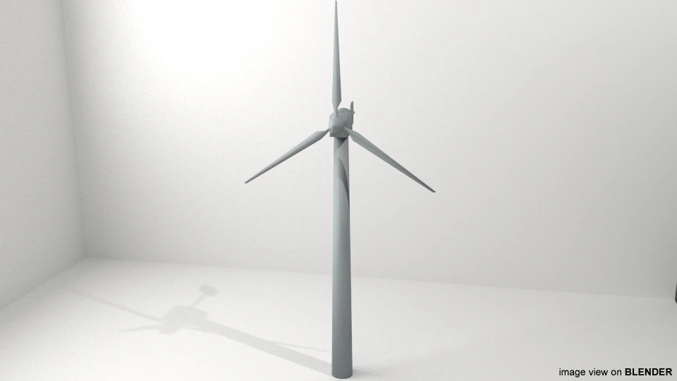 Windmill - Type 1 3D Model .c4d .max .obj .3ds .fbx .stl .blend 