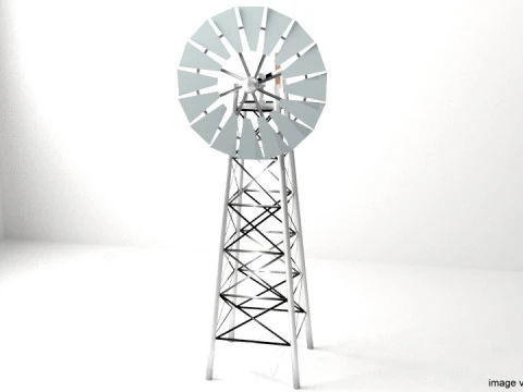 Moulin &agrave; vent - Type 2 Modèle 3D