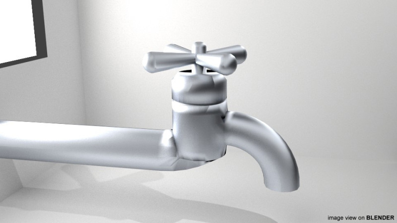 Tap Water Valve - Type 1 3D Model .c4d .max .obj .3ds .fbx .stl .blend 