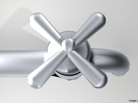 Tap Water Valve - Type 1 3D Model