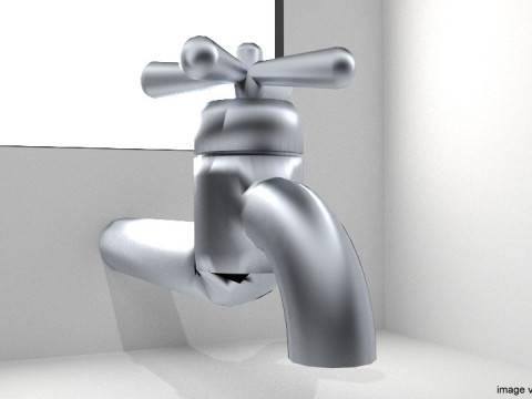 Tap Water Valve - Type 1 3D Model