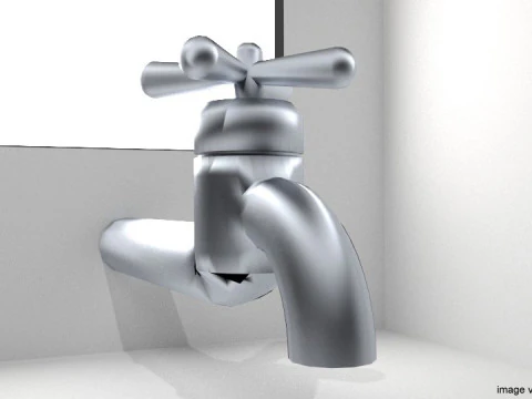 Tap Water Valve - Type 1 3D Model