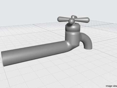 Tap Water Valve - Type 1 3D Model