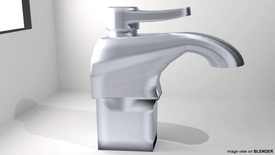 Tap Water Valve - Type 2 3D Model .c4d .max .obj .3ds .fbx .stl .blend 