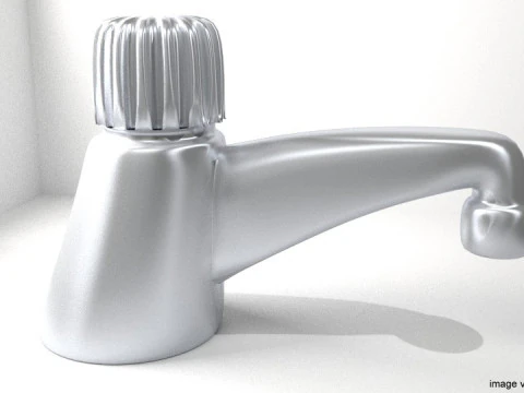 Leitungswasserventil &ndash; Typ 3 3D Modell