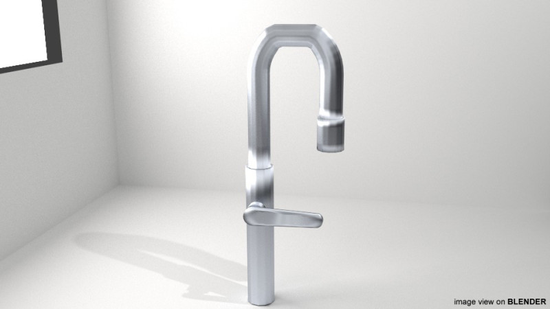 Tap Water Valve - Type 4 3D Model .c4d .max .obj .3ds .fbx .stl .blend 