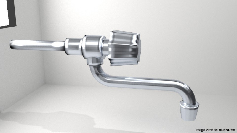 Tap Water Valve - Type 5 Model 3D .c4d .max .obj .3ds .fbx .stl .blend 