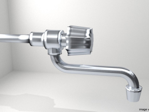 Tap Water Valve - Type 5 3D Model