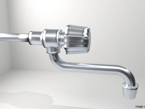 Leitungswasserventil &ndash; Typ 5 3D Modell