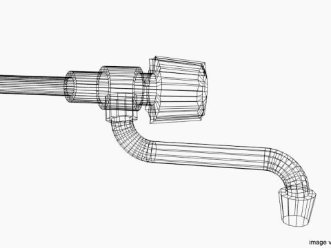 Tap Water Valve - Type 5 3D Model