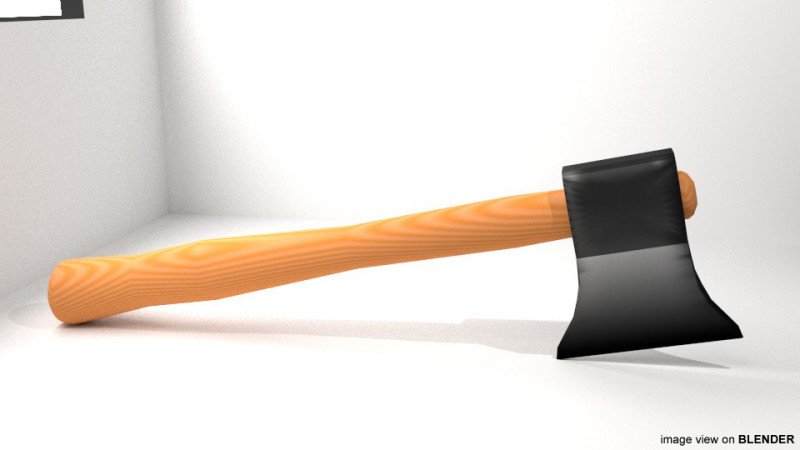 Civil Tool - Axe 3D Модель .c4d .max .obj .3ds .fbx .stl .blend 