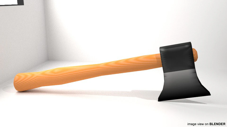 Civil Tool - Axe 3D Model .c4d .max .obj .3ds .fbx .stl .blend 