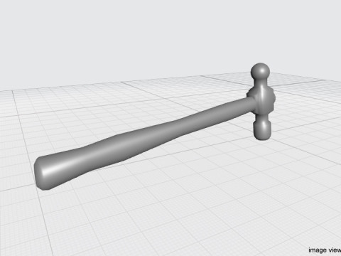 Civil Tool - Ball-peen Hammer Modello 3D