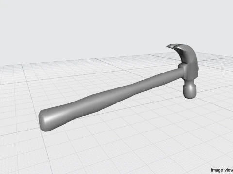 Civil Tool - Claw Hammer 3D Model