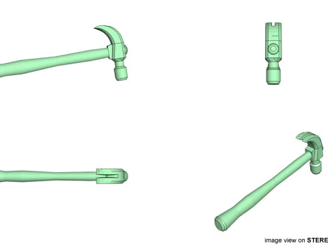 Civil Tool - Claw Hammer 3D Model