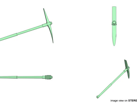 Civil Tool - Pick-axe 3D Model