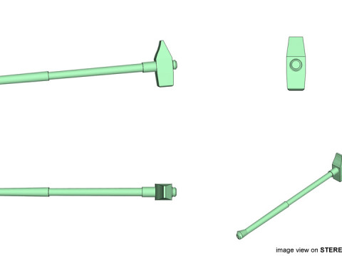Civil Tool - Tack Hammer Modelo 3D