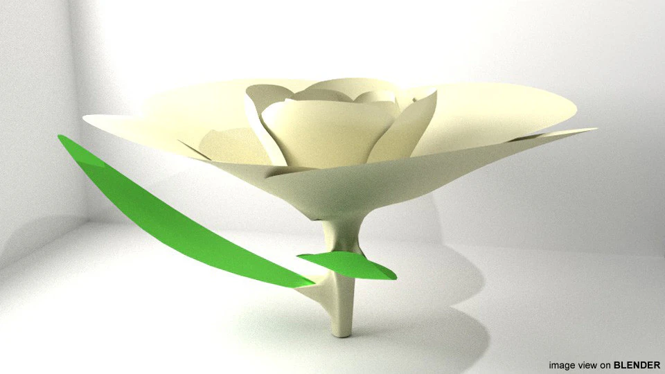 Flower - Gardenia 3D Model .c4d .max .obj .3ds .fbx .stl .blend 