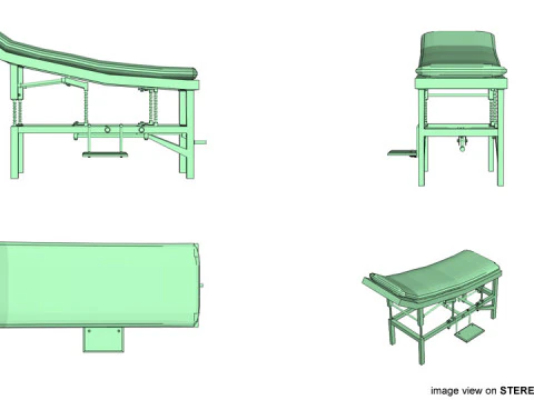 Operation Bed 3D Model