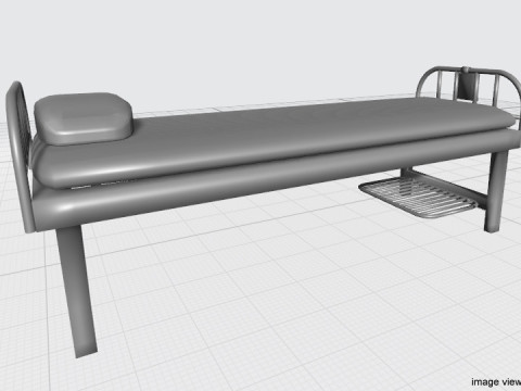 Patient Bed Model 3D