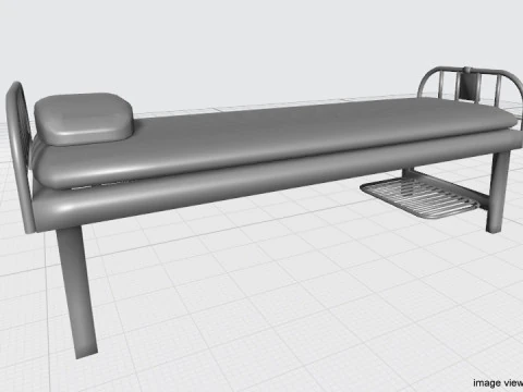 Patient Bed 3D Model