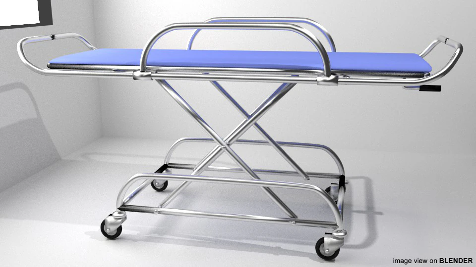 Stretcher 3D Model .c4d .max .obj .3ds .fbx .stl .blend 