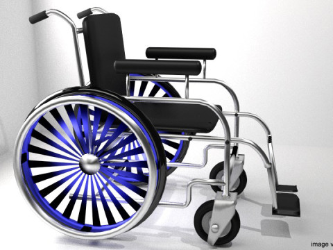 Wheelchair 3D Model