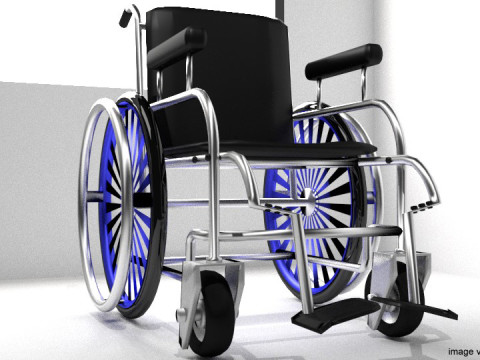 Wheelchair 3D Model