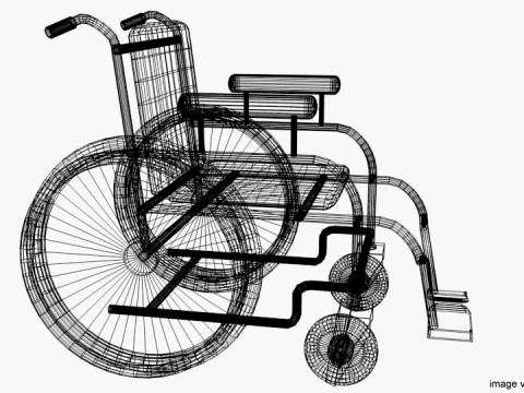 Wheelchair 3D Model