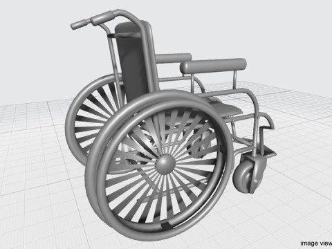 Wheelchair 3D Model