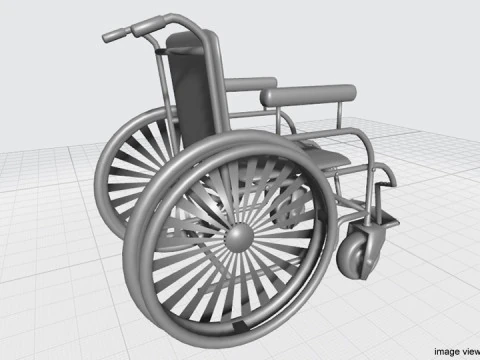 Wheelchair 3D Model