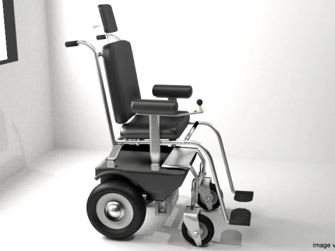 Инвалидная коляска для самоконтроля 3D Модель